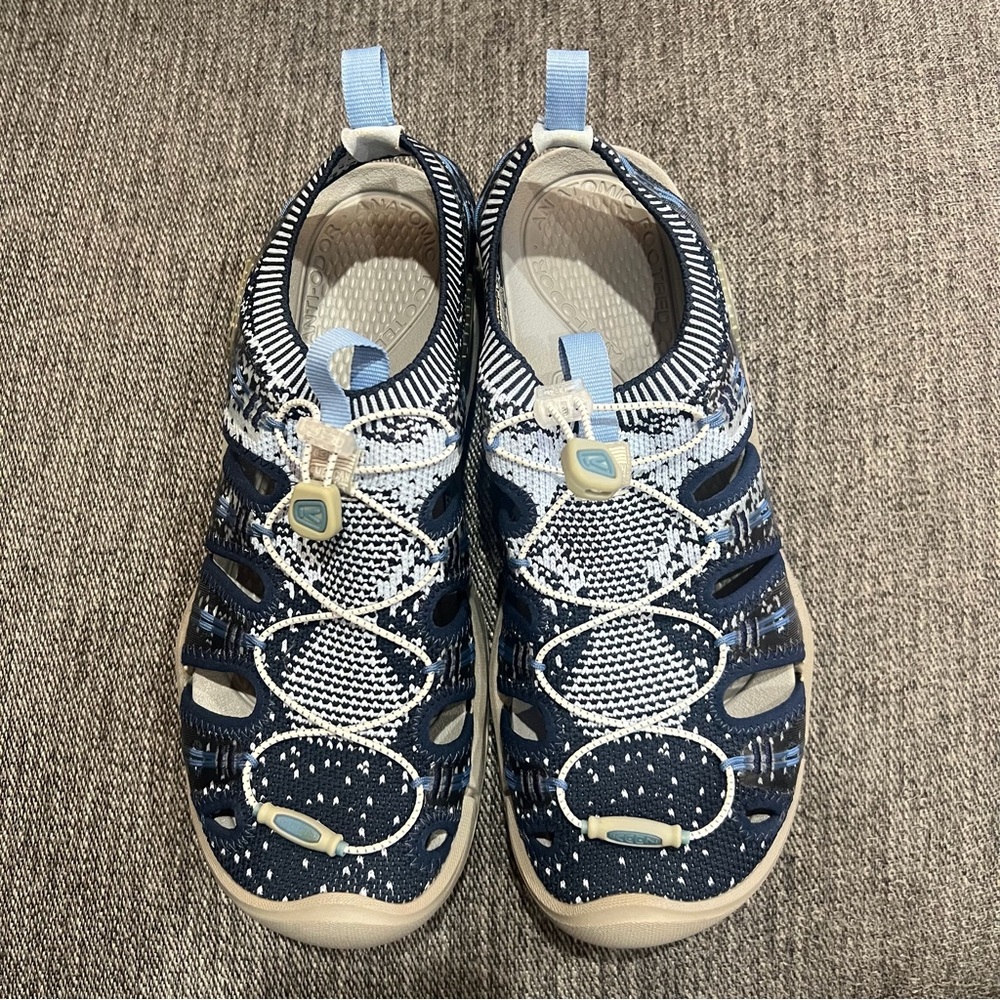 Keen Women's  Evofit 1  Knit Blue Outdoor Sandals Size 10 Item 1020865